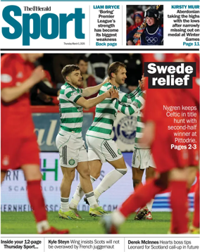 Cover of Herald Sport