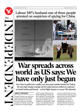 Cover of The Independent