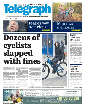 Cover of The Peterborough Evening Telegraph