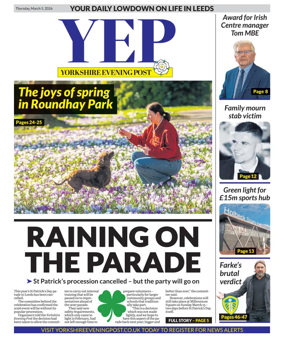 Cover of Yorkshire Evening Post