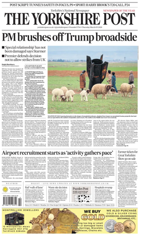Cover of Yorkshire Post