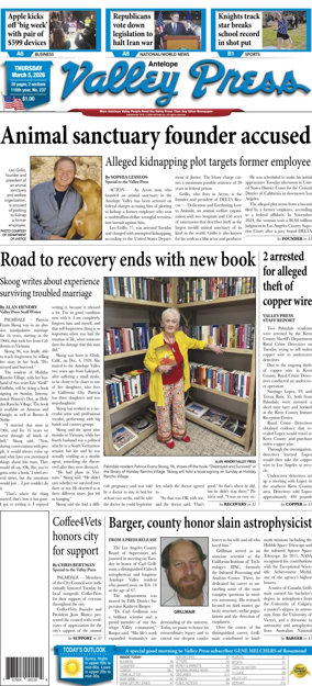 Cover of Antelope Valley Press