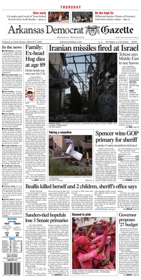 Cover of Arkansas Democrat-Gazette