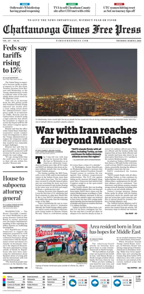 Cover of Chattanooga Times Free Press