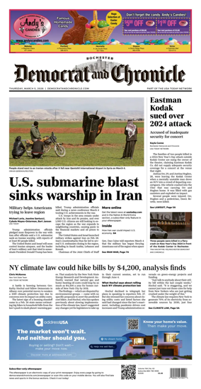 Cover of Democrat and Chronicle