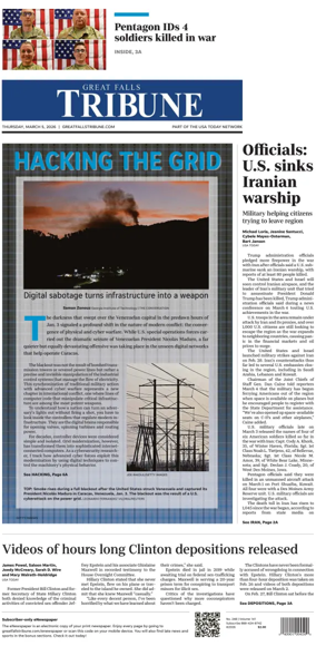 Cover of Great Falls Tribune