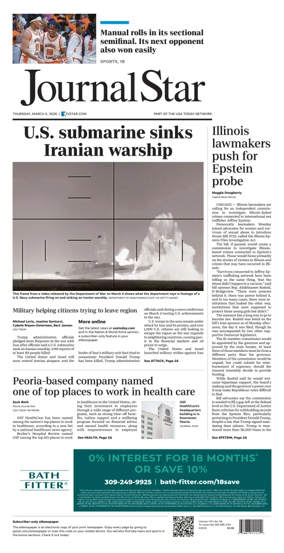 Cover of Journal Star (Peoria)