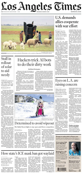 Cover of Los Angeles Times