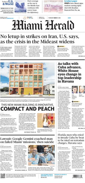 Cover of Miami Herald
