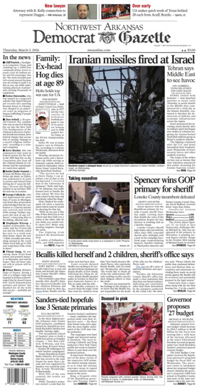 Cover of Northwest Arkansas Democrat-Gazette