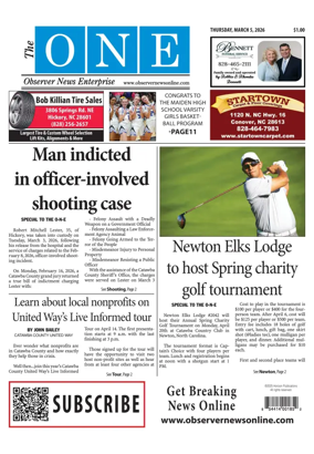 Cover of Observer News Enterprise