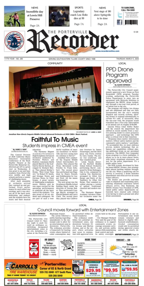 Cover of Porterville Recorder