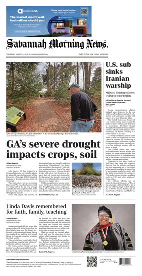 Cover of Savannah Morning News