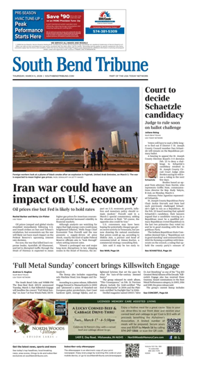 Cover of South Bend Tribune