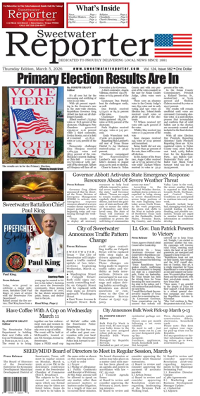 Cover of Sweetwater Reporter
