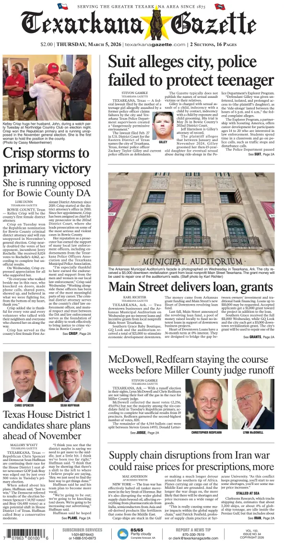 Cover of Texarkana Gazette