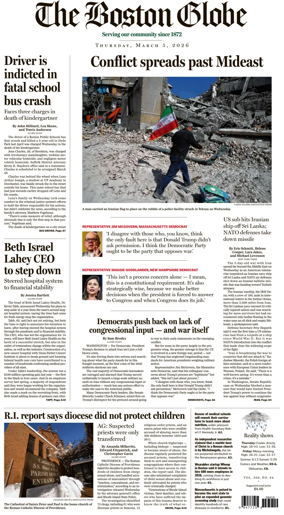 Cover of The Boston Globe