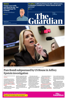 Cover of The Guardian (USA)