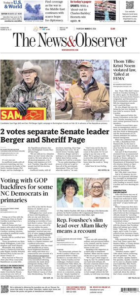 Cover of The News & Observer