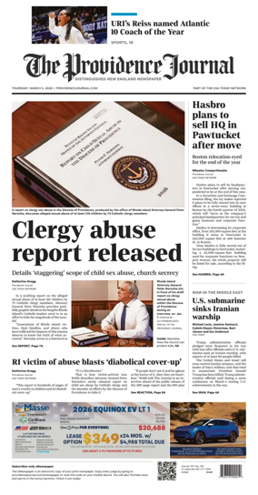 Cover of The Providence Journal