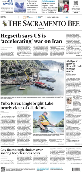 Cover of The Sacramento Bee