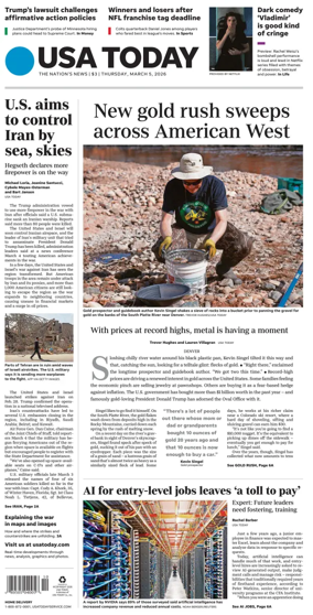 Cover of USA TODAY US Edition