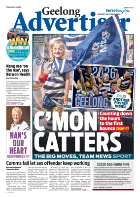 Cover of Geelong Advertiser