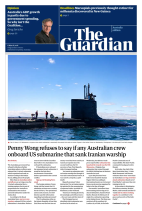 Cover of The Guardian Australia