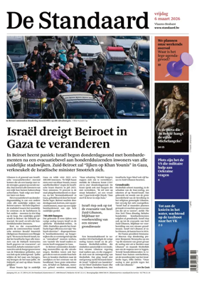 Cover of De Standaard