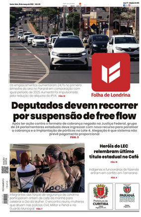 Cover of Folha de Londrina