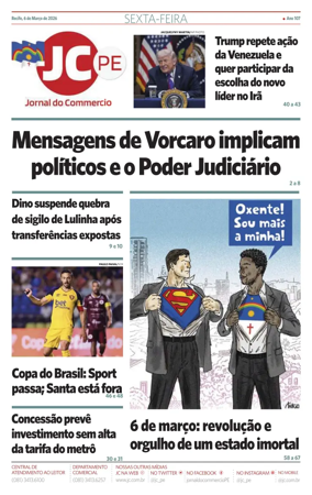Cover of Jornal do Commercio