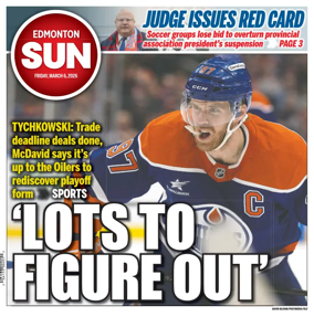 Cover of Edmonton Sun