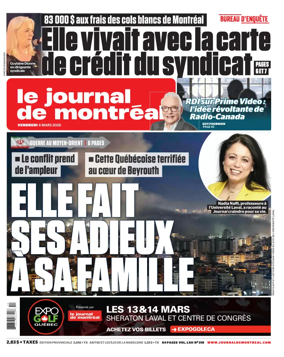 Cover of Le Journal de Montreal