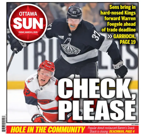 Cover of Ottawa Sun