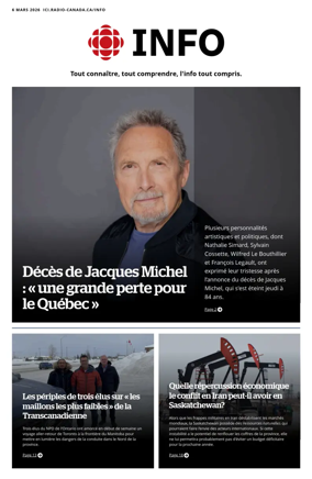 Cover of Radio-Canada Info