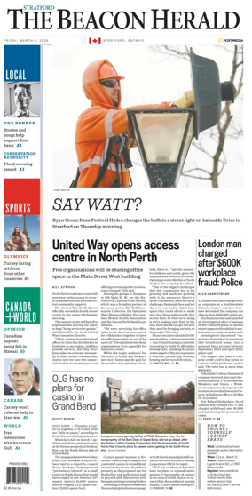 Cover of The Beacon Herald