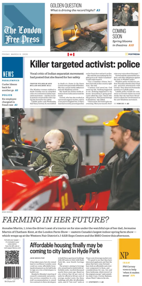 Cover of The London Free Press