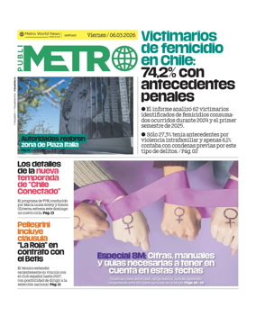 Cover of Publimetro Chile