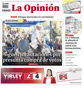Cover of La Opinion