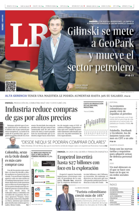 Cover of La Republica (Colombia)