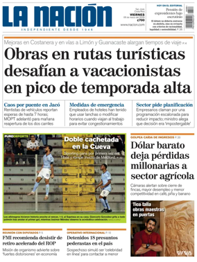 Cover of La Nacion (Costa Rica)