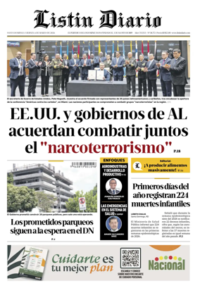 Cover of Listin Diario