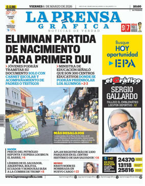 Cover of La Prensa Grafica
