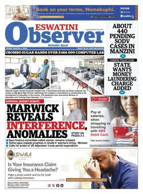 Cover of Eswatini Observer