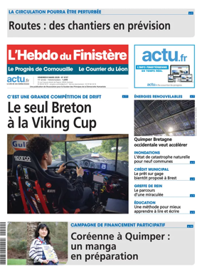 Cover of L'Hebdo du Finistere - Le Progres de Cornouaille Le Courrier du Leon