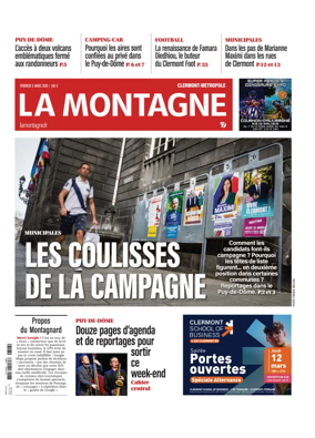 Cover of La Montagne (Clermont-Metropole)
