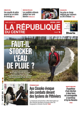 Cover of La Republique du Centre (Orleans - Loiret))