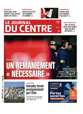 Cover of Le Journal du Centre