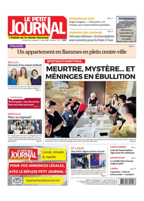 Cover of Le Petit Journal - L'hebdo du Pays Toulousain