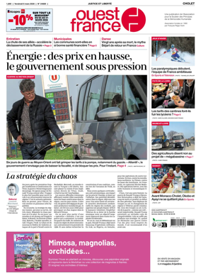 Cover of Ouest France (Cholet)